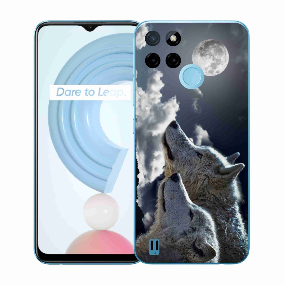 Gelový kryt mmCase na Realme C21Y/C25Y - vlci