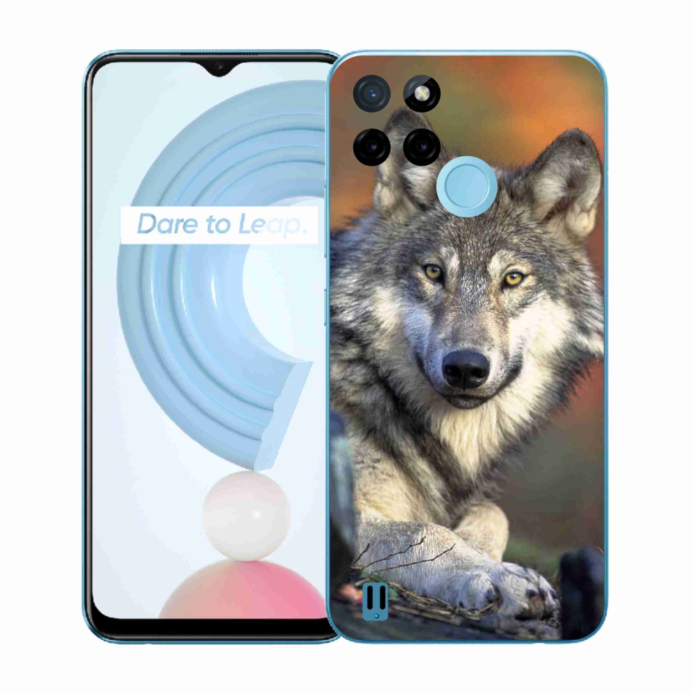 Gelový kryt mmCase na Realme C21Y/C25Y - vlk