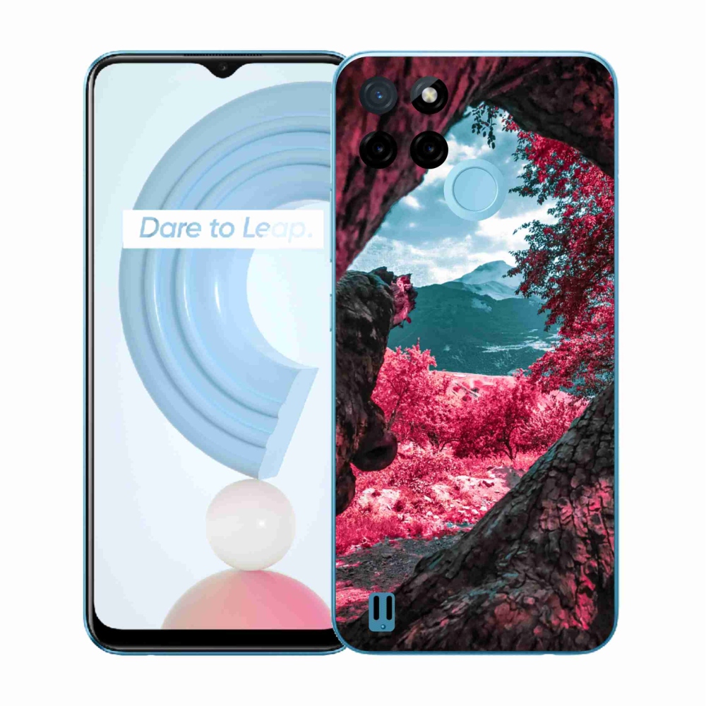 Gelový kryt mmCase na Realme C21Y/C25Y - výhled na hory