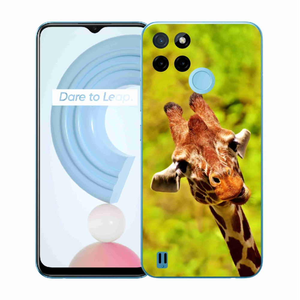 Gelový kryt mmCase na Realme C21Y/C25Y - žirafa