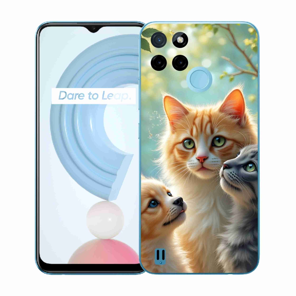 Gelový kryt mmCase na Realme C21Y/C25Y - zvířecí přátelství 2