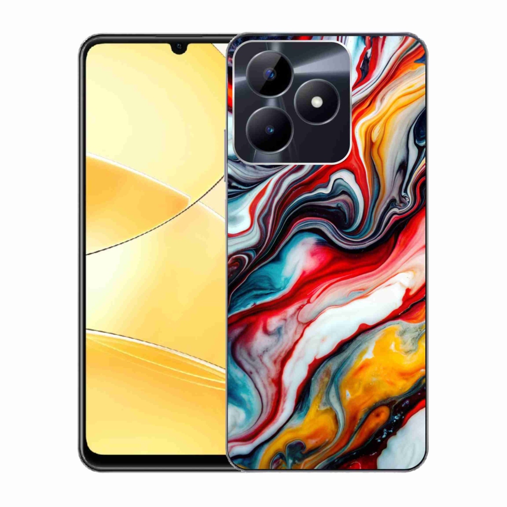 Gelový kryt mmCase na Realme C51/C53 - abstraktní motiv 35