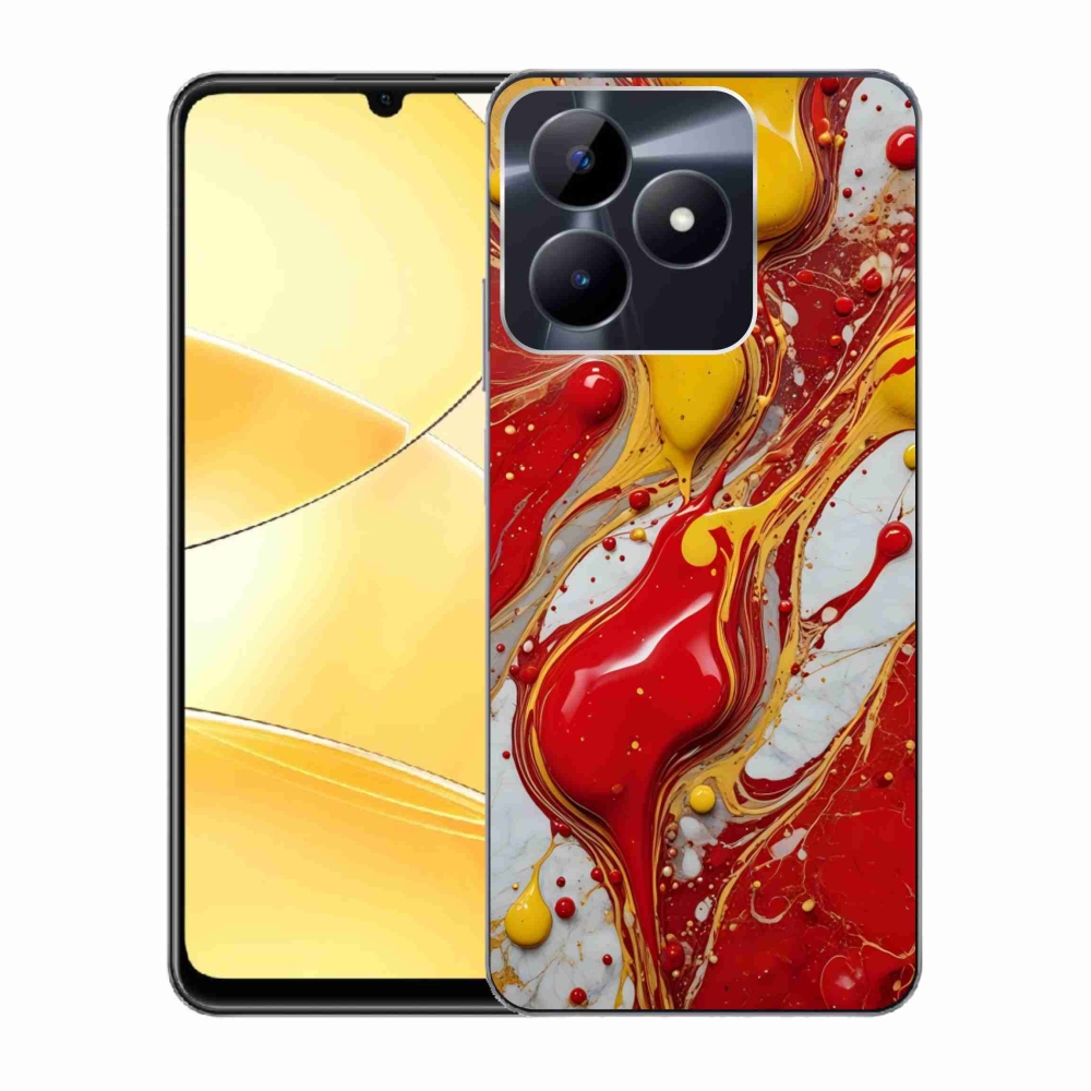 Gelový kryt mmCase na Realme C51/C53 - abstraktní motiv 42