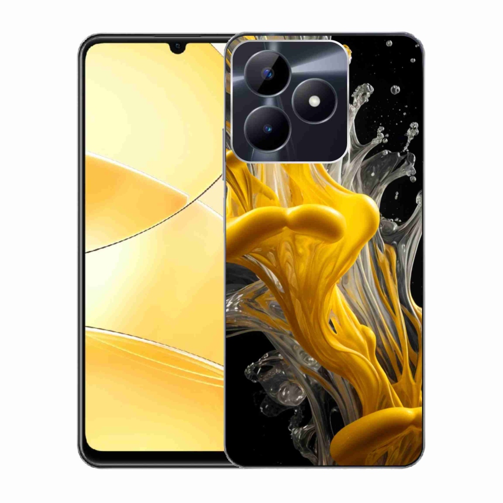 Gelový kryt mmCase na Realme C51/C53 - abstraktní motiv 48