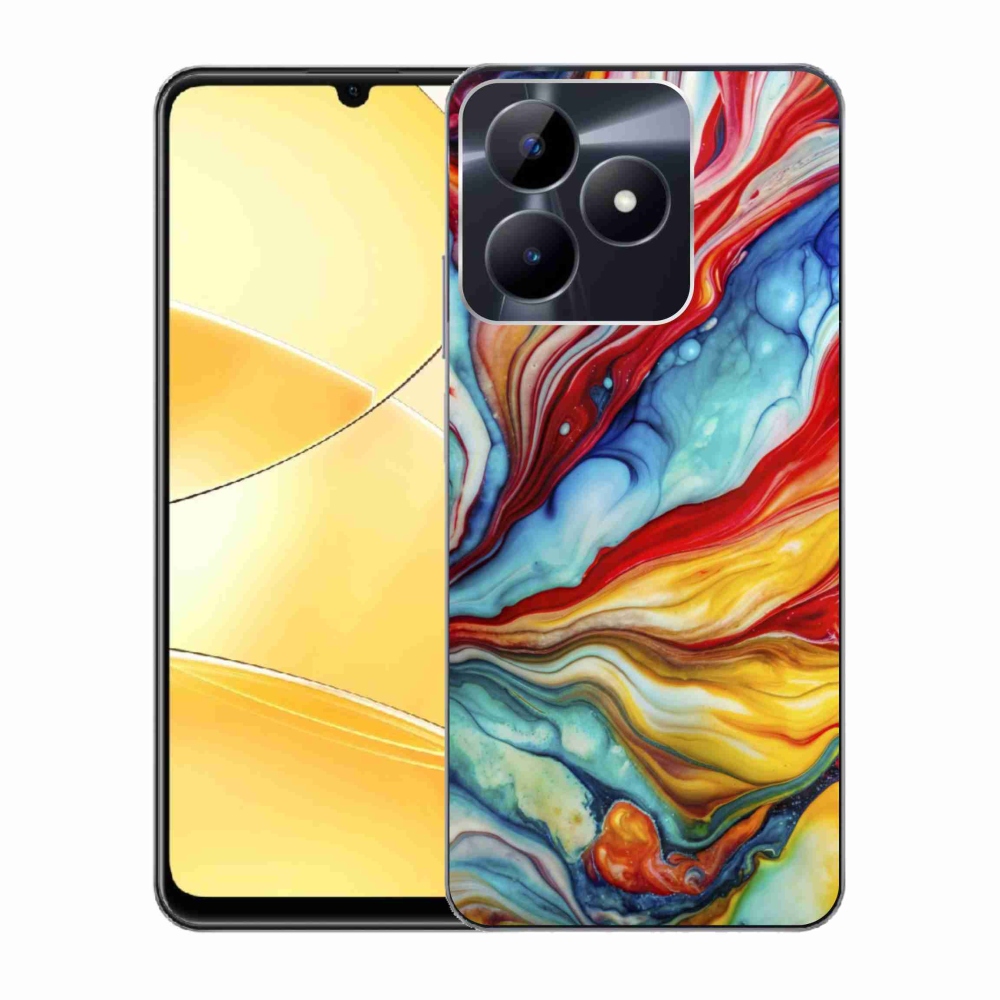 Gelový kryt mmCase na Realme C51/C53 - abstraktní motiv 58