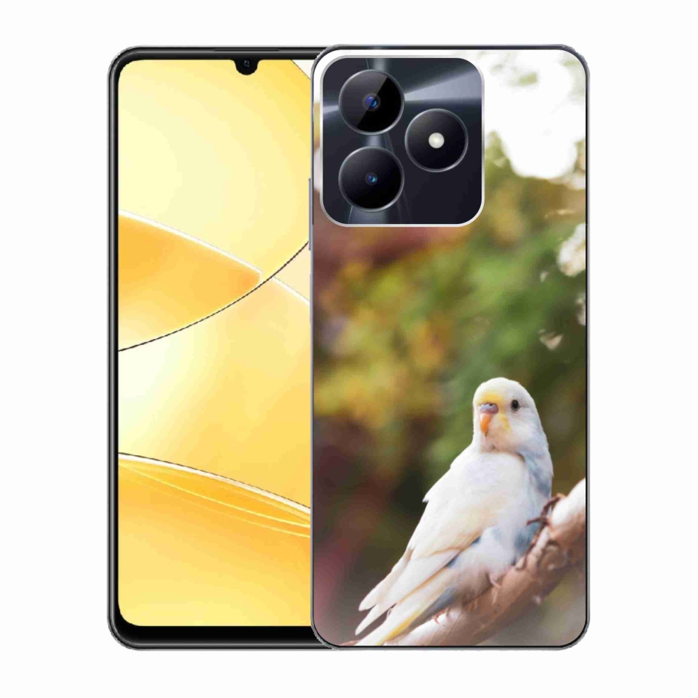 Gelový kryt mmCase na Realme C51/C53 - andulka bílá