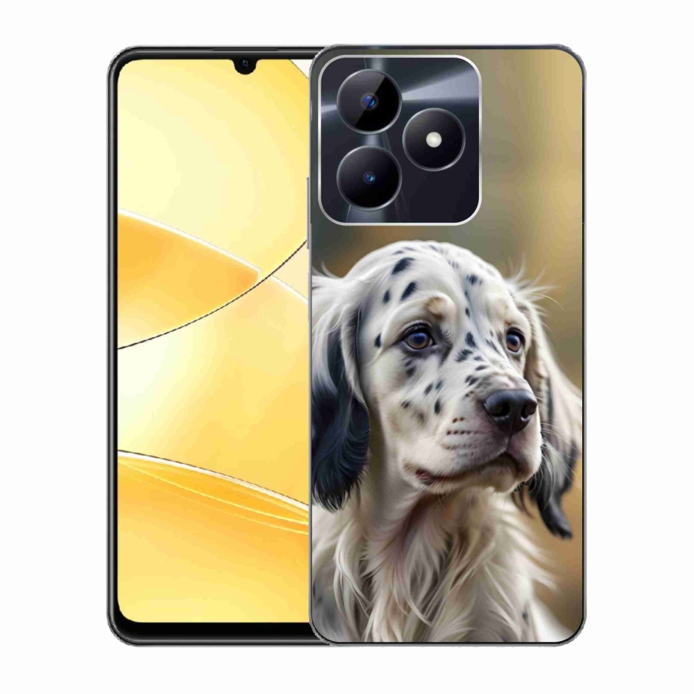 Gelový kryt mmCase na Realme C51/C53 - anglický setr