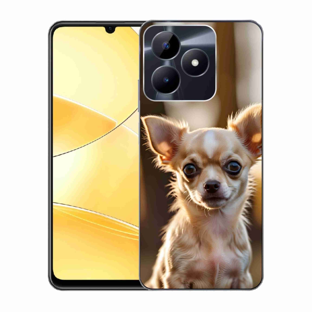 Gelový kryt mmCase na Realme C51/C53 - čivava 6