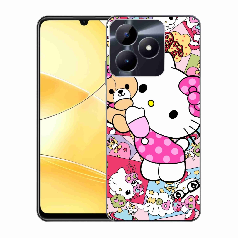 Gelový kryt mmCase na Realme C51/C53 - cute kitty