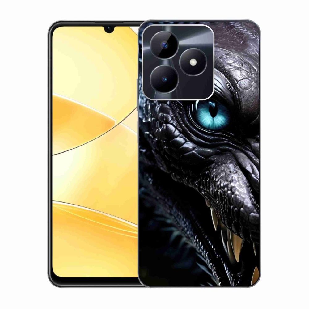 Gelový kryt mmCase na Realme C51/C53 - dračí pohled