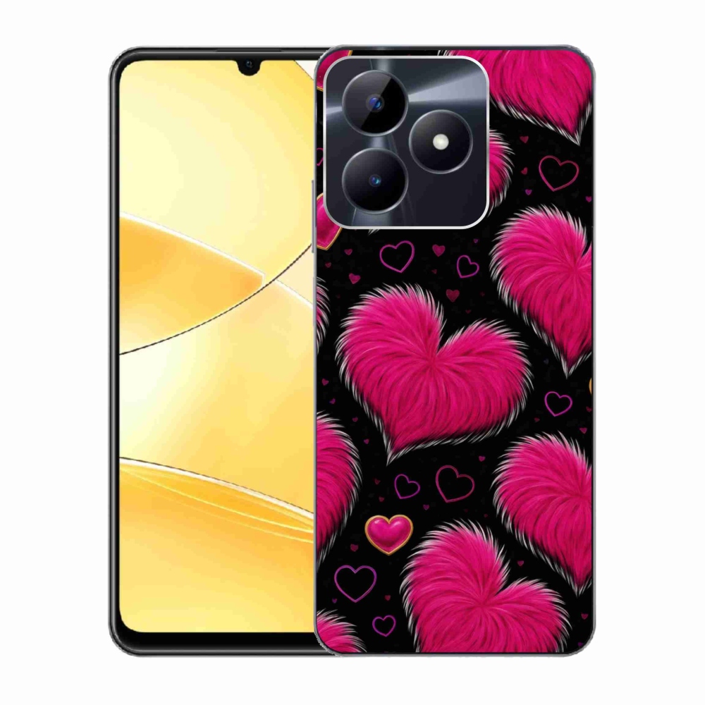Gelový kryt mmCase na Realme C51/C53 - hebká srdce