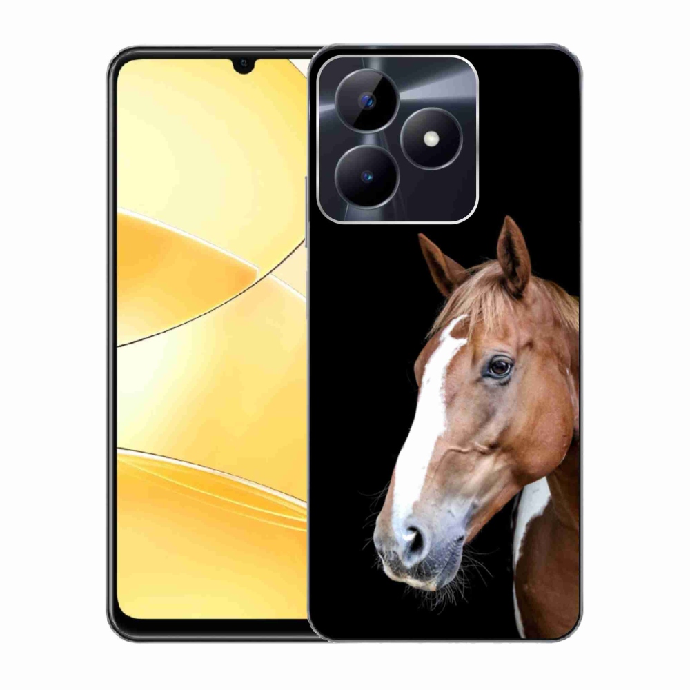 Gelový kryt mmCase na Realme C51/C53 - hnědý kůň 3