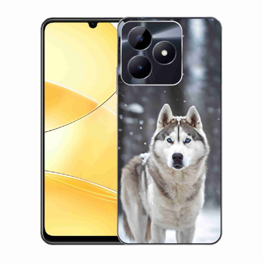 Gelový kryt mmCase na Realme C51/C53 - husky 2