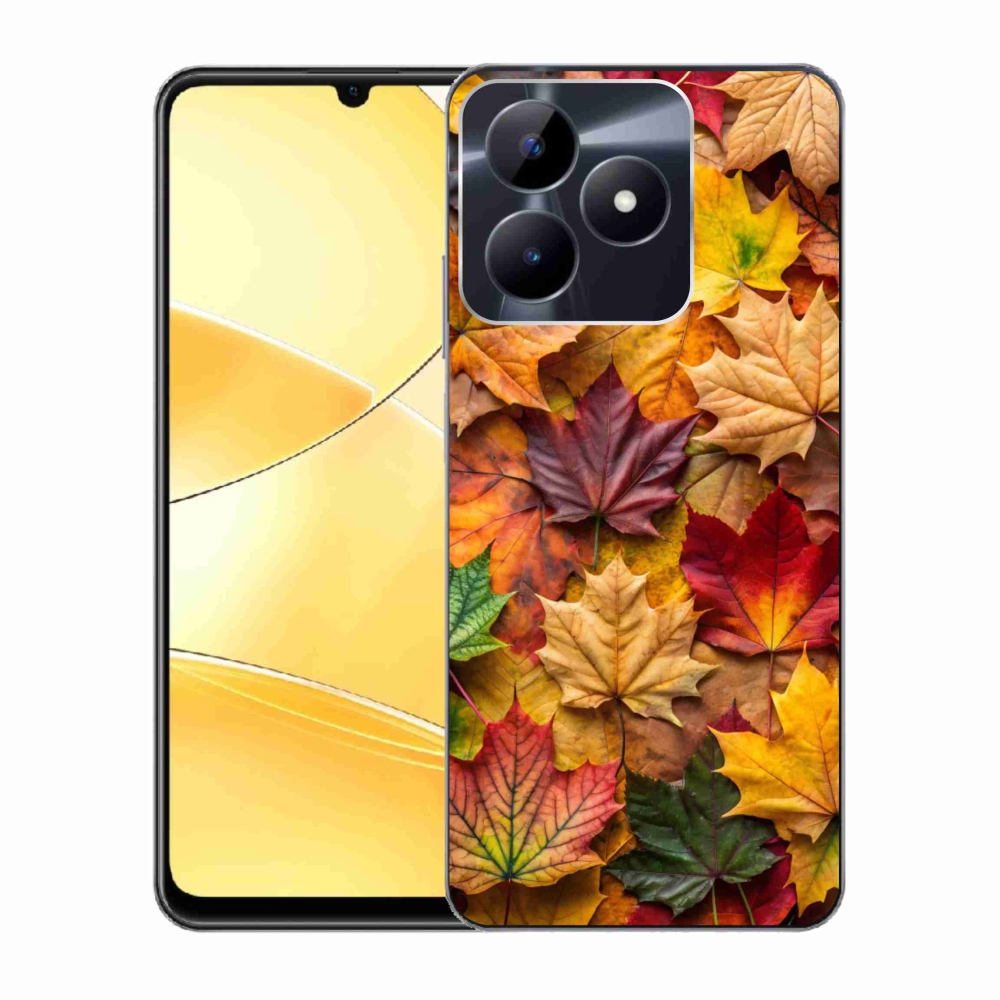Gelový kryt mmCase na Realme C51/C53 - javorové listy 2