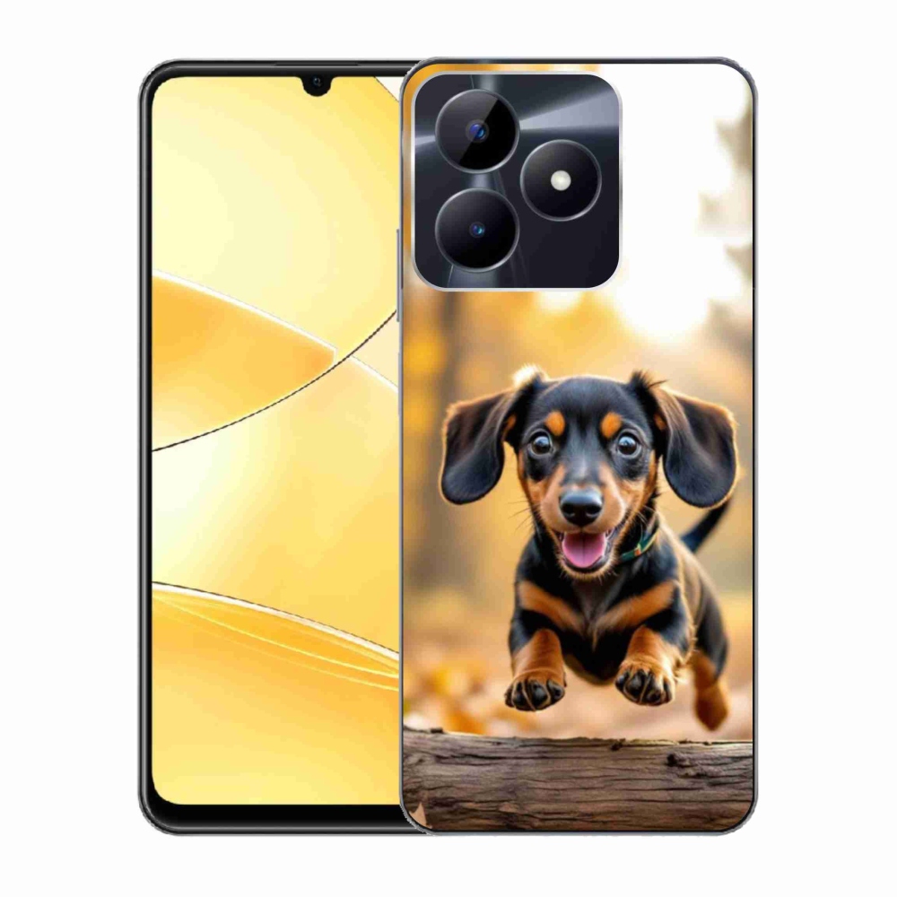 Gelový kryt mmCase na Realme C51/C53 - jezevčík 2
