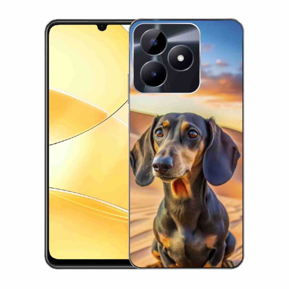 Gelový kryt mmCase na Realme C51/C53 - jezevčík 3 