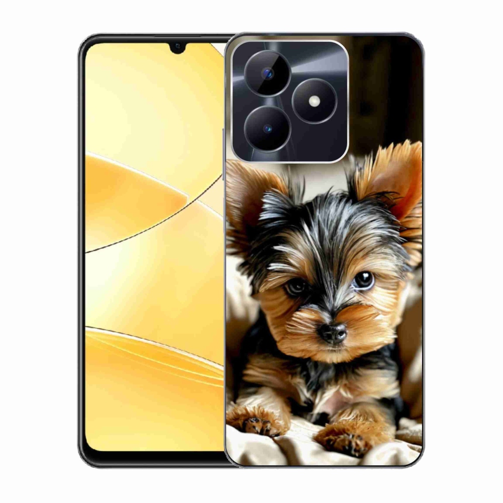 Gelový kryt mmCase na Realme C51/C53 - jorkšír 11