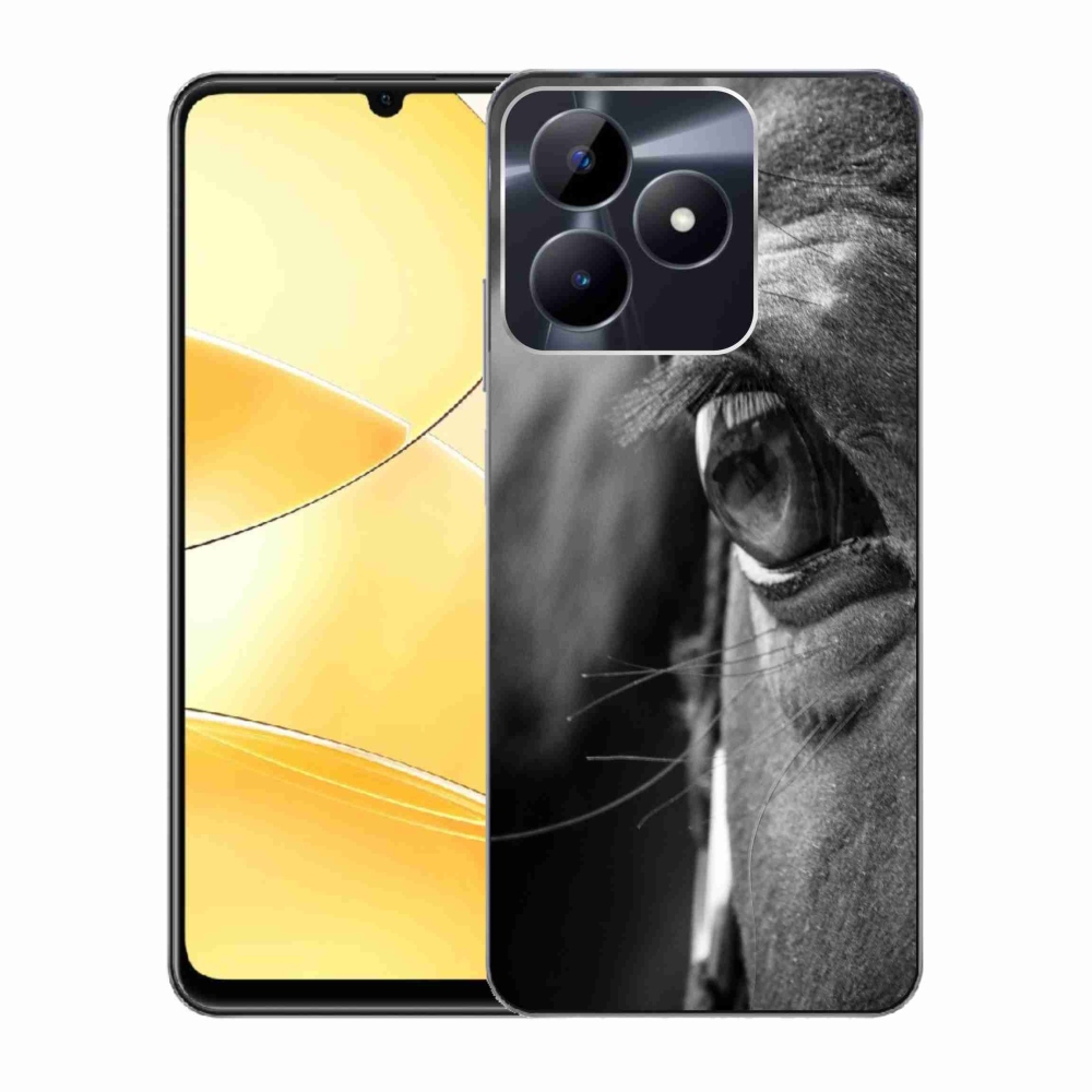 Gelový kryt mmCase na Realme C51/C53 - koňský pohled
