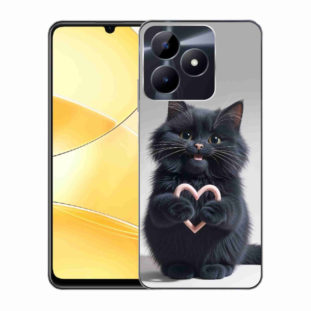 Gelový kryt mmCase na Realme C51/C53 - kočičí láska 3