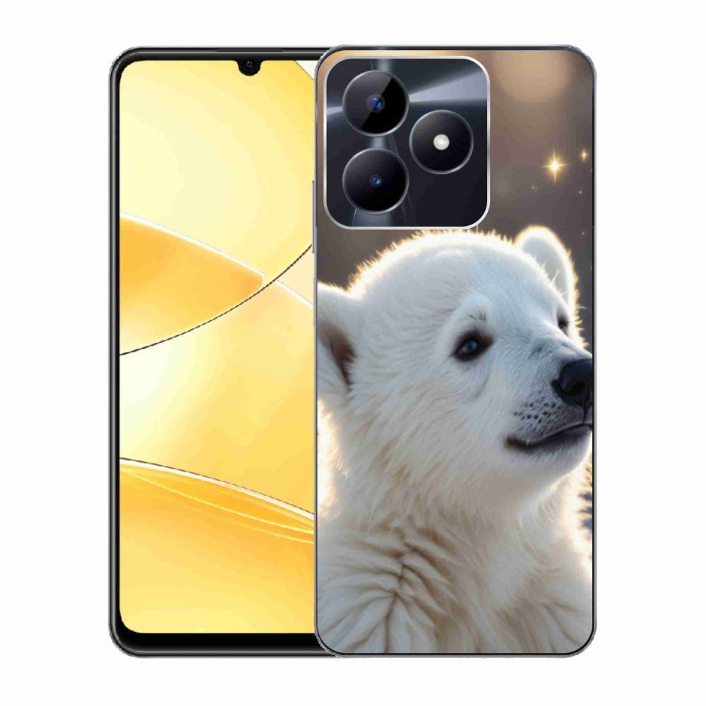 Gelový kryt mmCase na Realme C51/C53 - lední medvěd