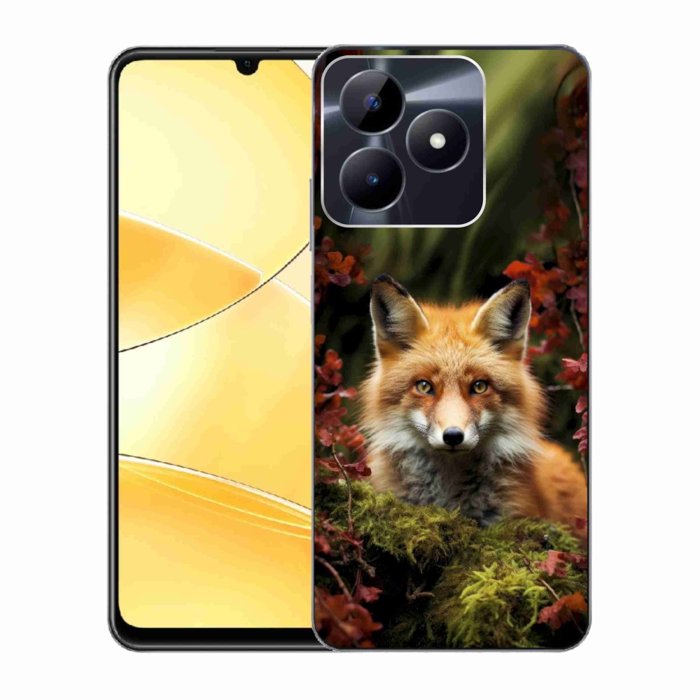Gelový kryt mmCase na Realme C51/C53 - liška v lese
