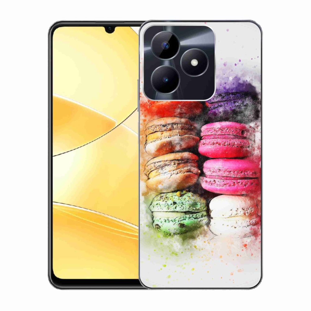 Gelový kryt mmCase na Realme C51/C53 - makrónky