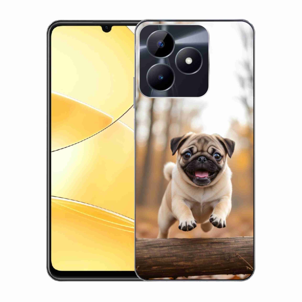 Gelový kryt mmCase na Realme C51/C53 - mops 2