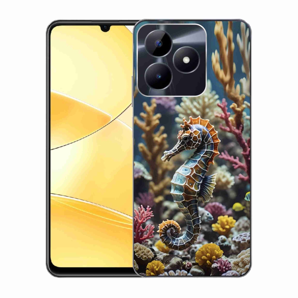 Gelový kryt mmCase na Realme C51/C53 - mořský koník 2