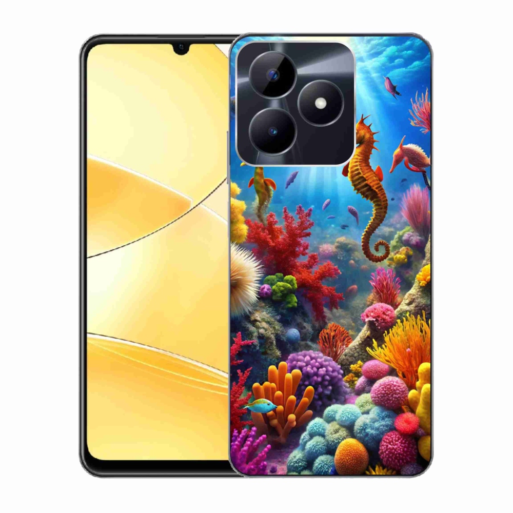 Gelový kryt mmCase na Realme C51/C53 - mořský svět 3