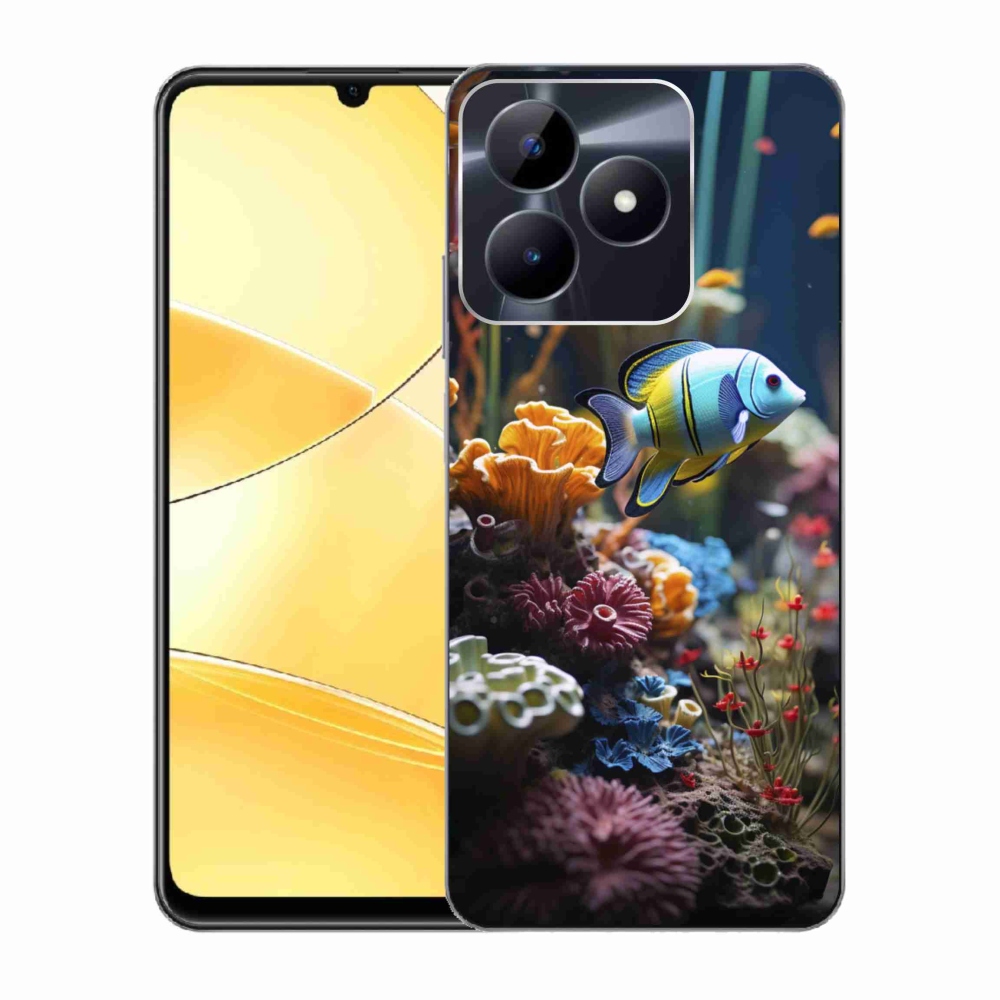 Gelový kryt mmCase na Realme C51/C53 - mořský svět 5