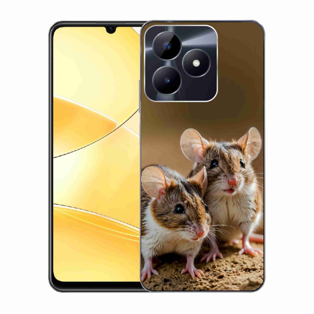Gelový kryt mmCase na Realme C51/C53 - myší duo