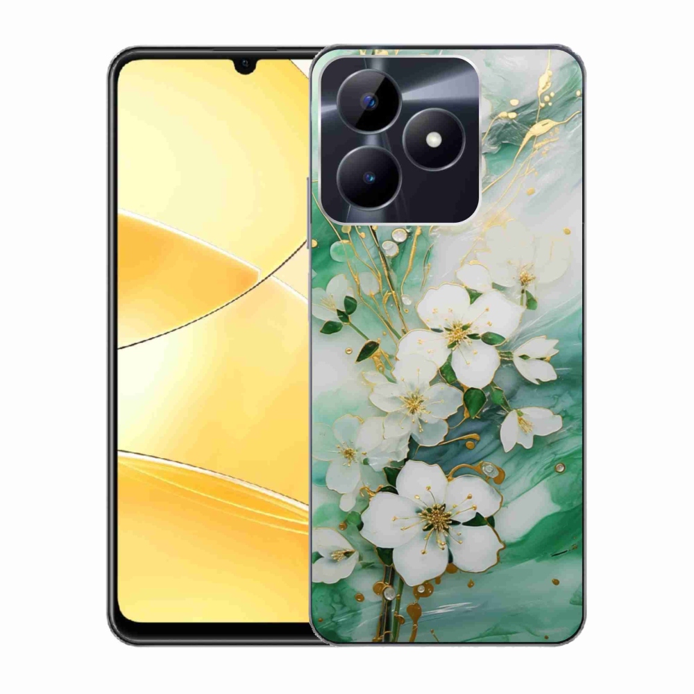 Gelový kryt mmCase na Realme C51/C53 - něžné květy