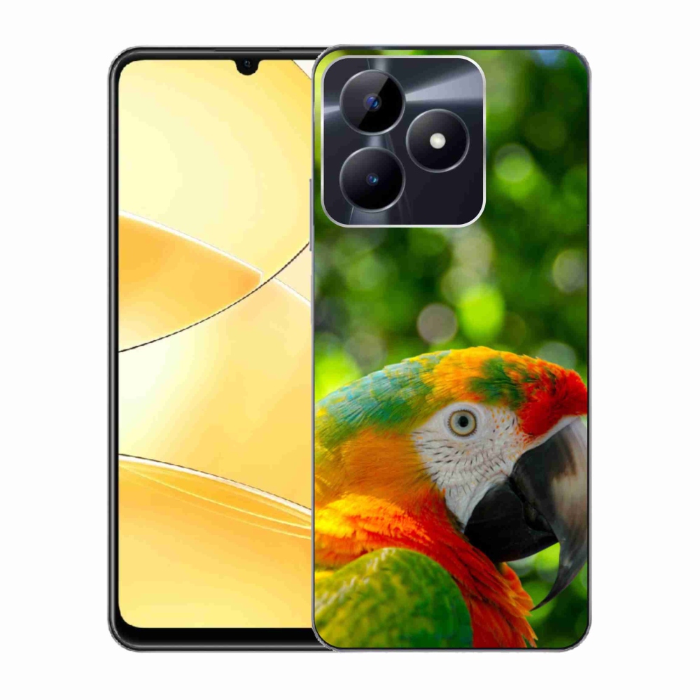 Gelový kryt mmCase na Realme C51/C53 - papoušek ara 3