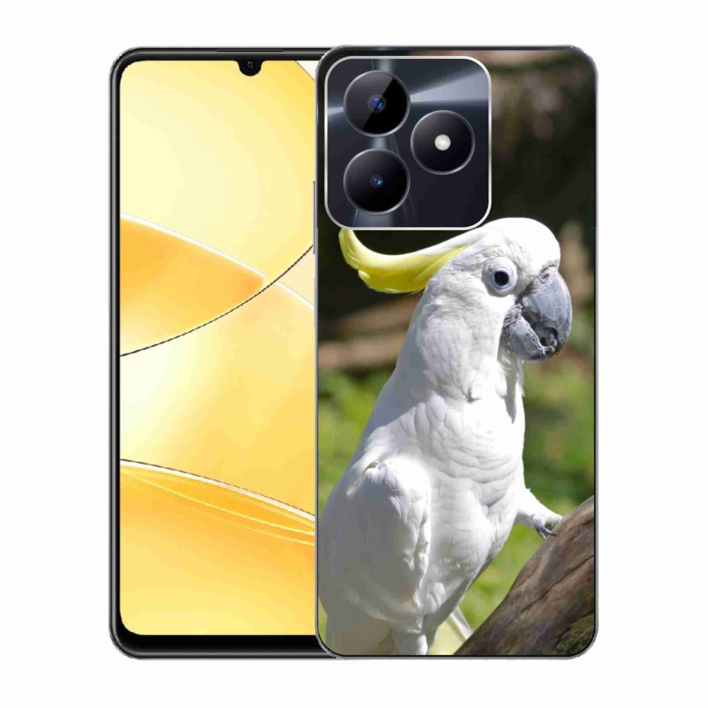 Gelový kryt mmCase na Realme C51/C53 - papoušek kakadu 2
