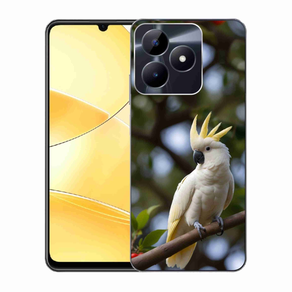 Gelový kryt mmCase na Realme C51/C53 - papoušek kakadu 3
