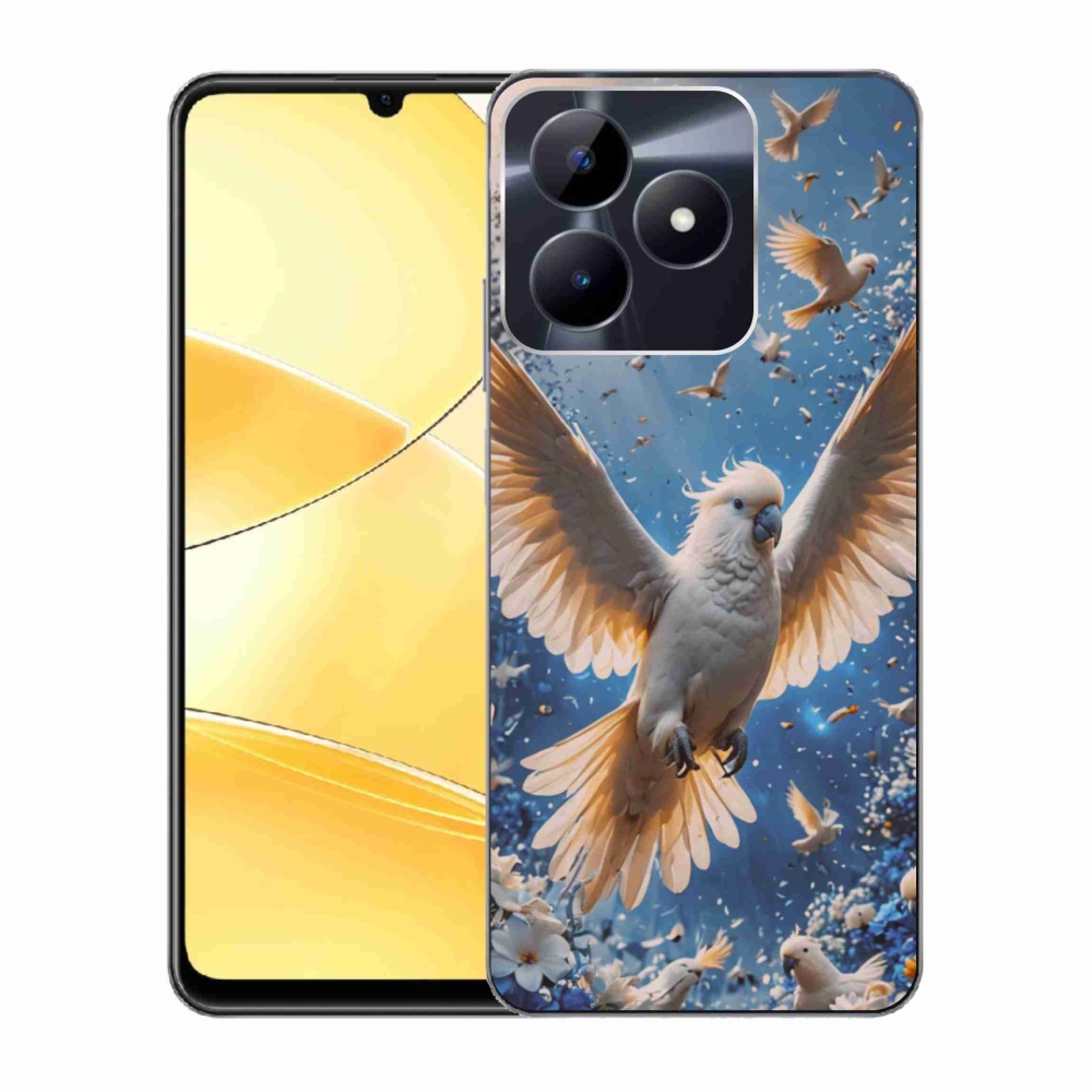 Gelový kryt mmCase na Realme C51/C53 - papoušek kakadu