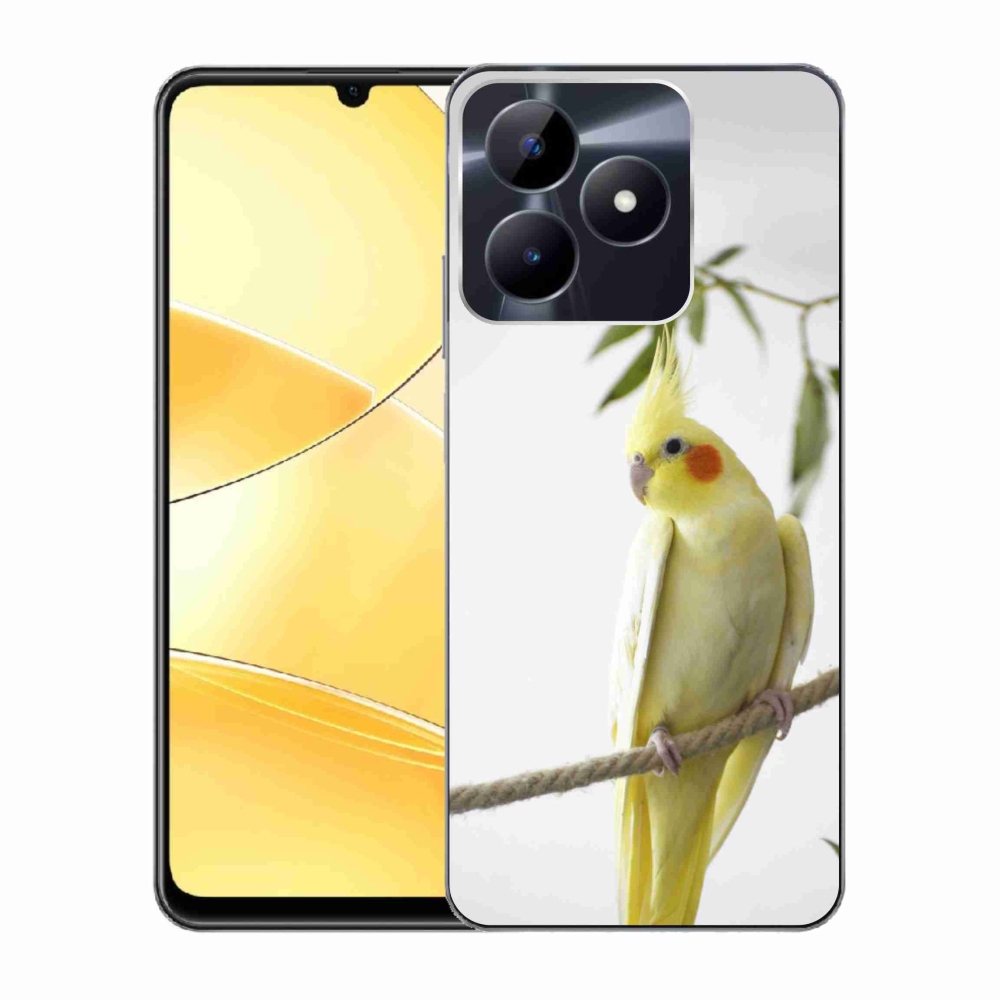 Gelový kryt mmCase na Realme C51/C53 - papoušek korela chocholatá