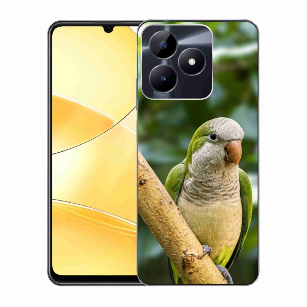 Gelový kryt mmCase na Realme C51/C53 - papoušek mníšek