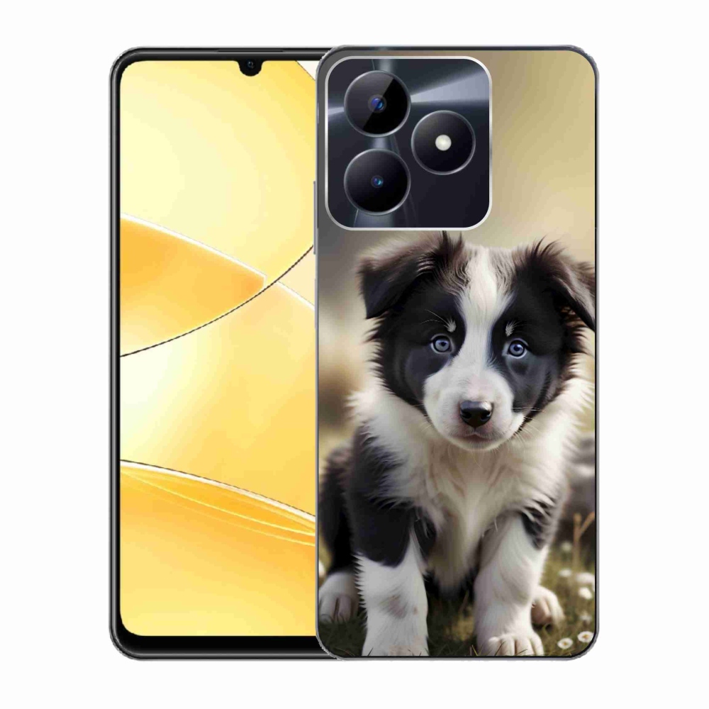 Gelový kryt mmCase na Realme C51/C53 - roztomilá border kolie