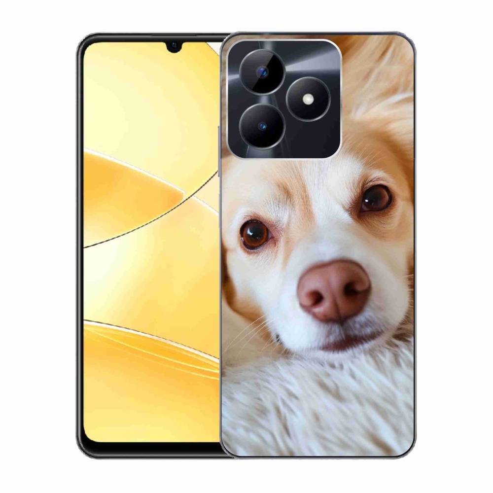 Gelový kryt mmCase na Realme C51/C53 - Roztomilá čivava
