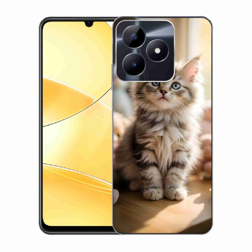 Gelový kryt mmCase na Realme C51/C53 - roztomilé kotě 10