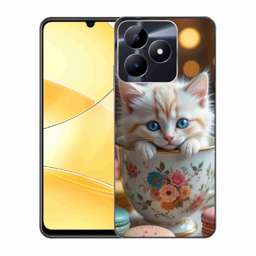 Gelový kryt mmCase na Realme C51/C53 - roztomilé kotě 6
