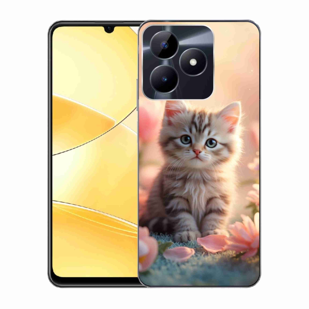 Gelový kryt mmCase na Realme C51/C53 - roztomilé kotě 8