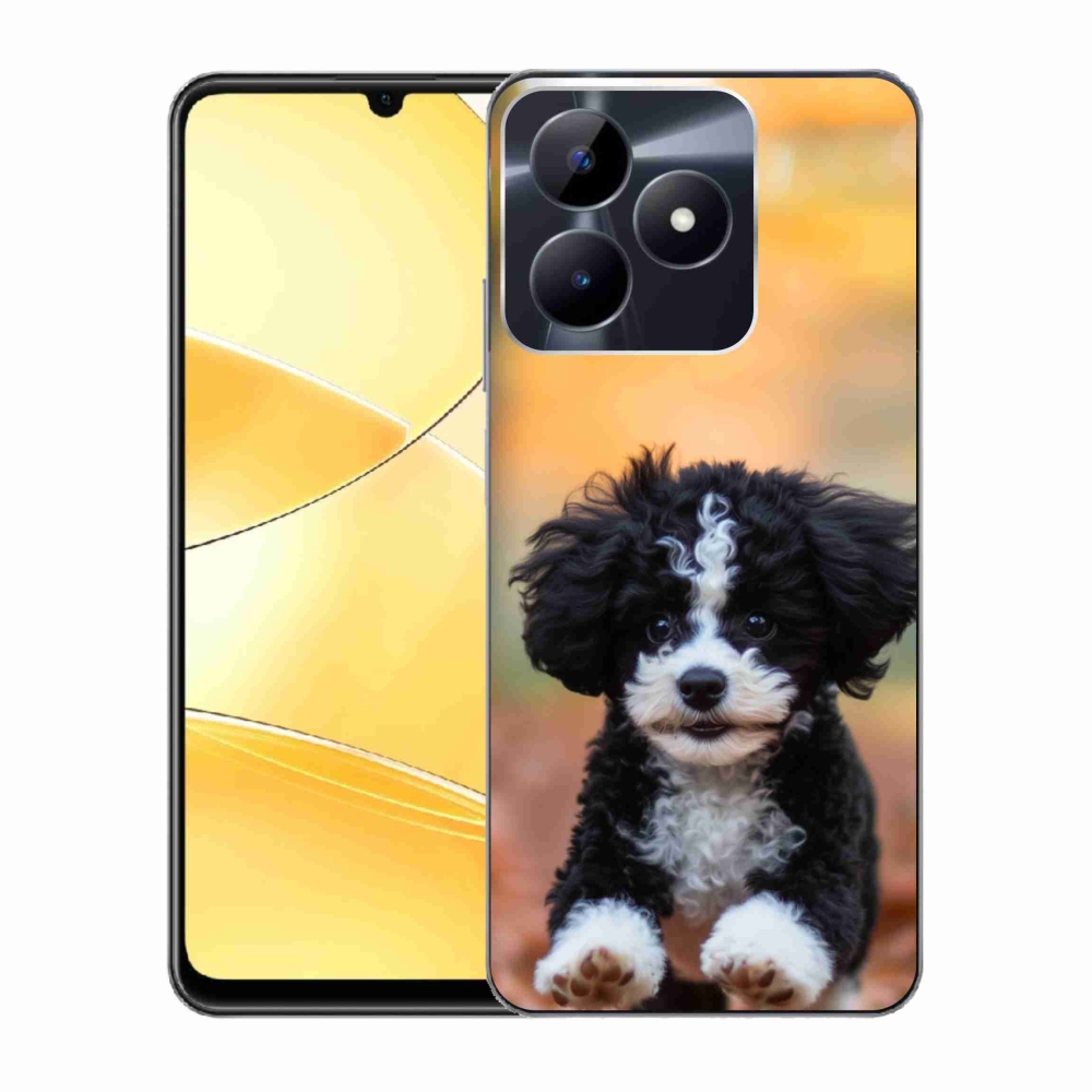 Gelový kryt mmCase na Realme C51/C53 - roztomilé štěně 2