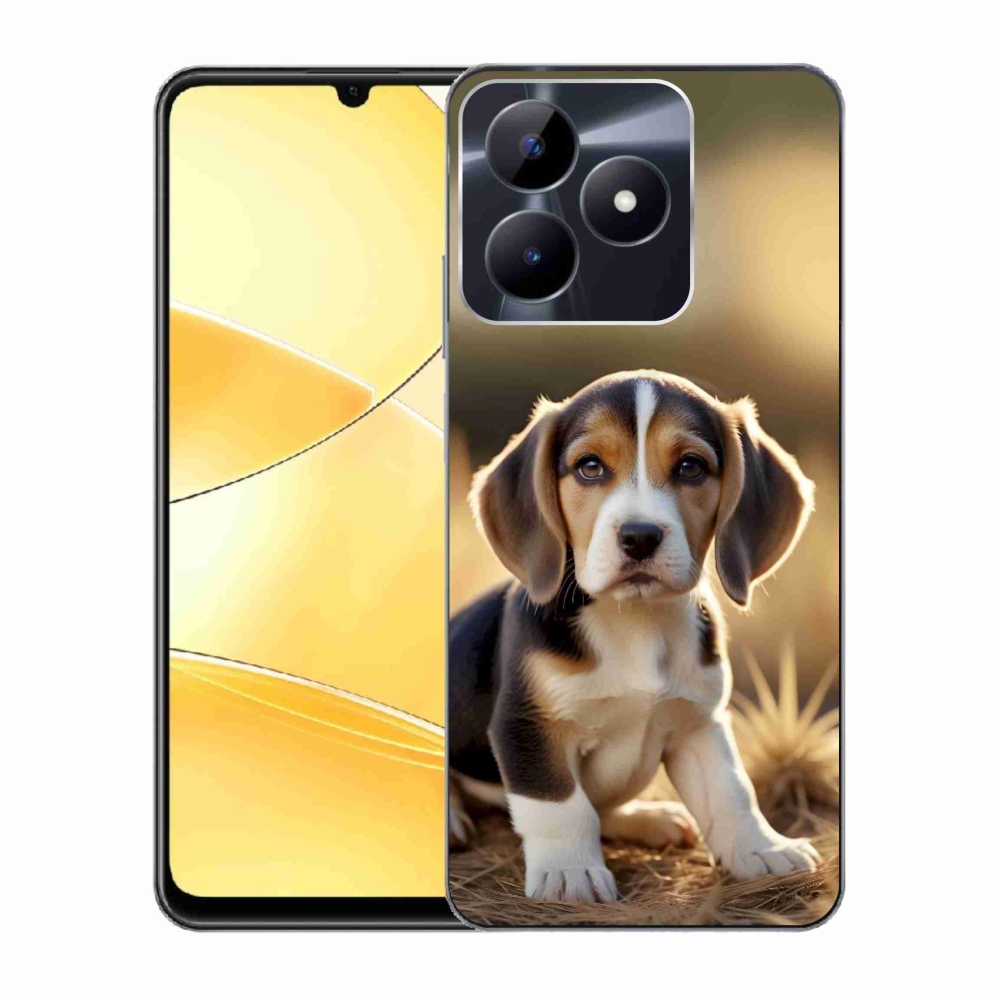 Gelový kryt mmCase na Realme C51/C53 - roztomilý bígl