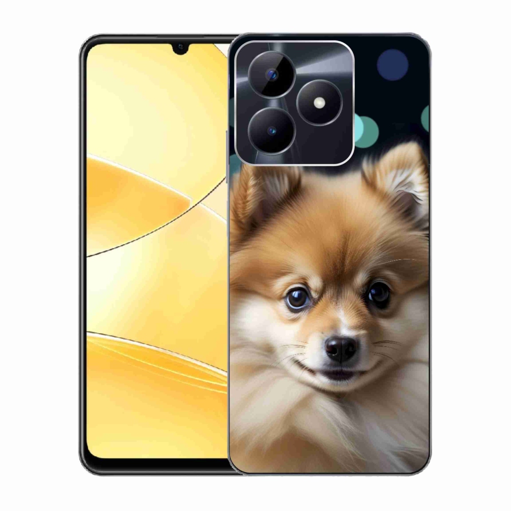 Gelový kryt mmCase na Realme C51/C53 - roztomilý pomeranian