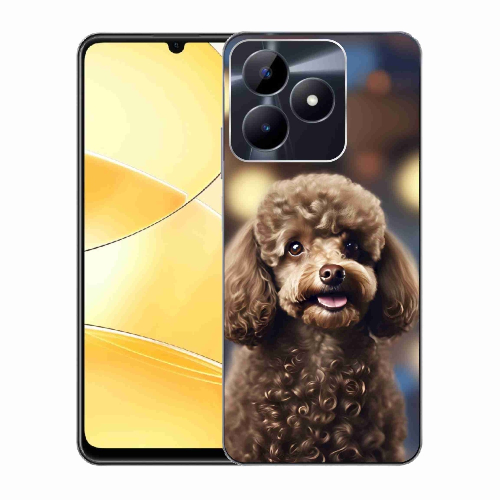 Gelový kryt mmCase na Realme C51/C53 - roztomilý pudl
