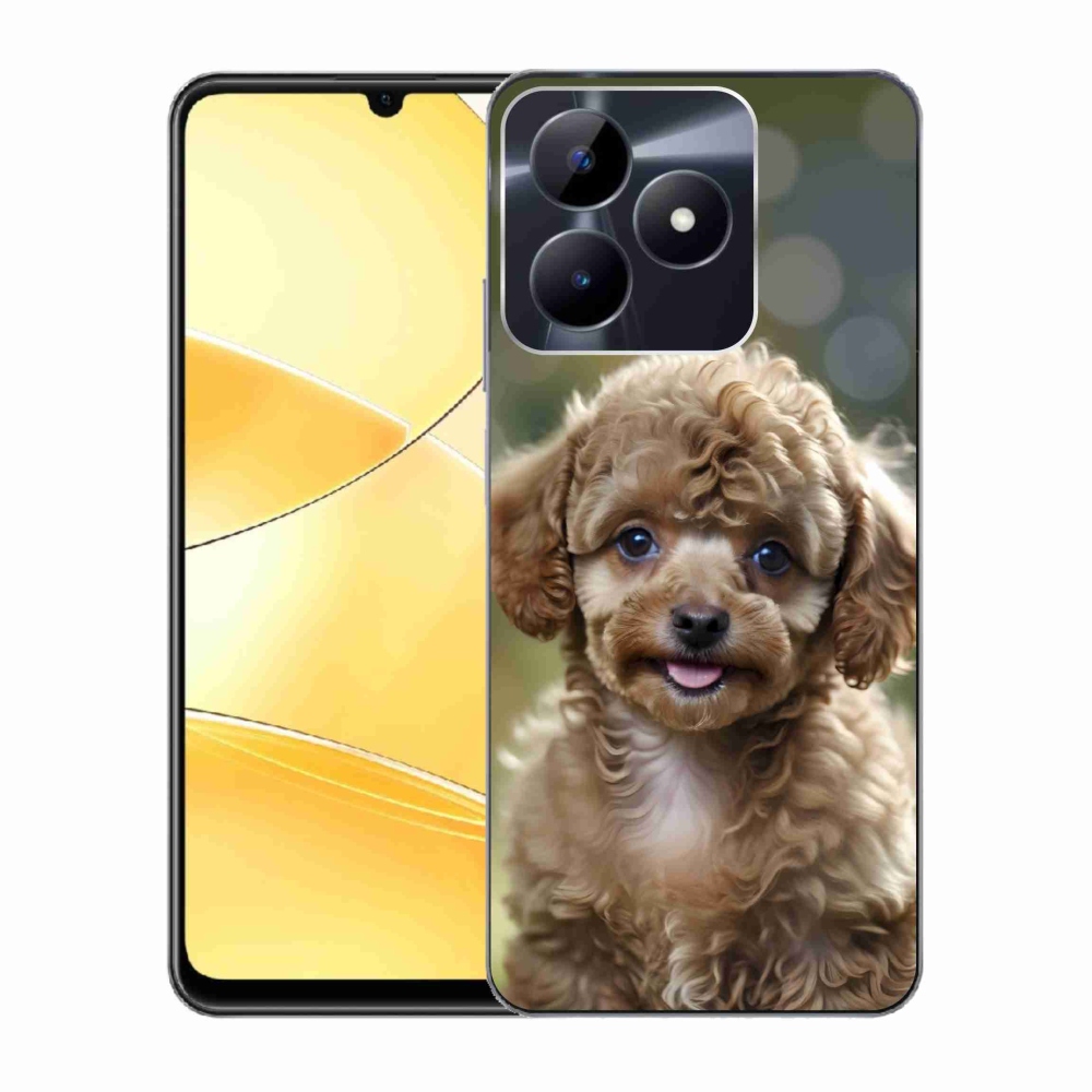 Gelový kryt mmCase na Realme C51/C53 - roztomilý pudl