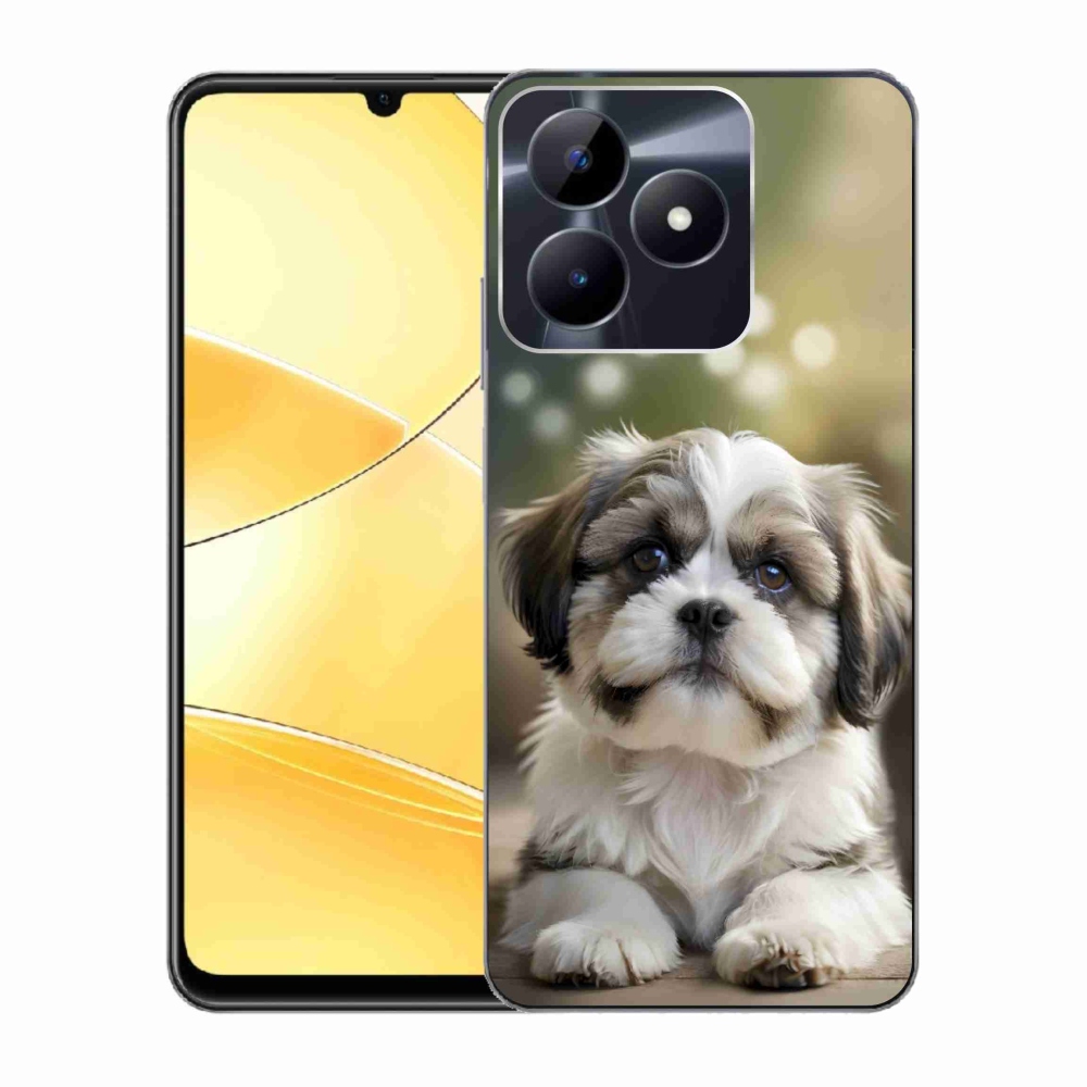 Gelový kryt mmCase na Realme C51/C53 - roztomilý shih-tzu