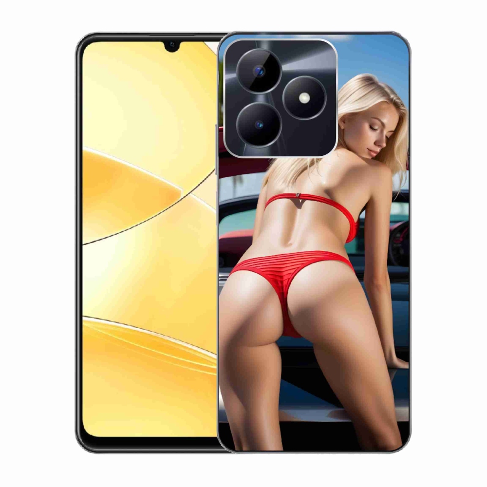 Gelový kryt mmCase na Realme C51/C53 - sexy žena 2